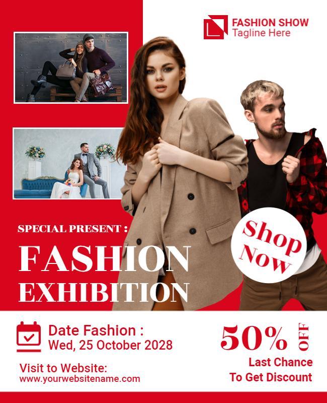 Monza Fashion Exhibition Flyer Template