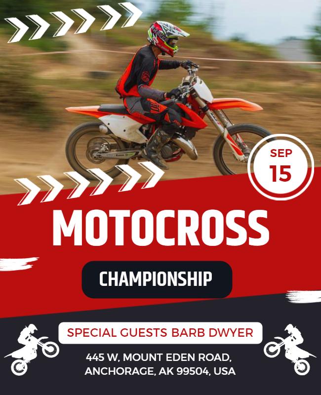 Motocross Championship Event Flyer Template