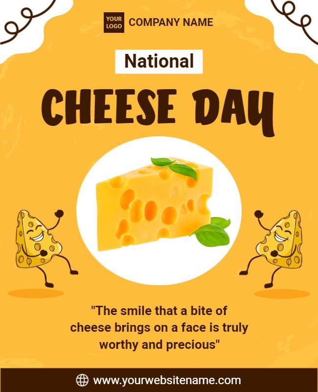 National Cheese Day Celebration Flyer Template