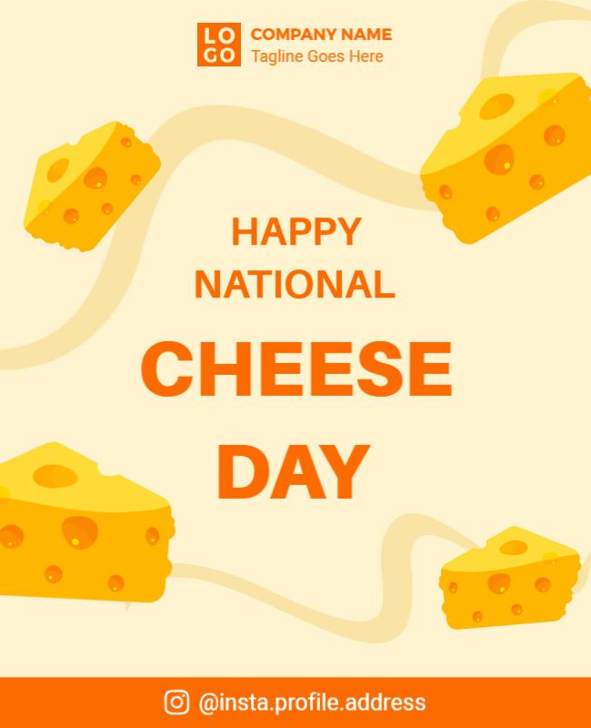 National Cheese Day Celebration Flyer Template