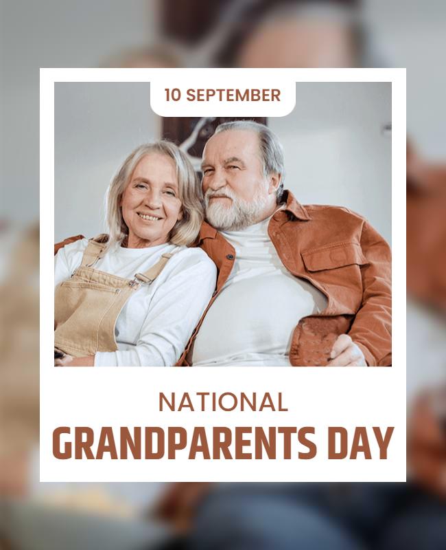 National Grandparents Day Celebration Flyer Template