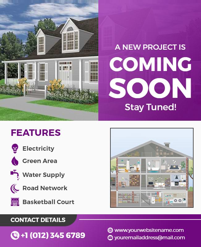 New Housing Development Announcement Flyer Template