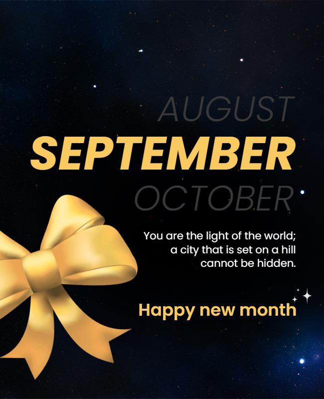 New Month Celebration Greeting Flyer Template