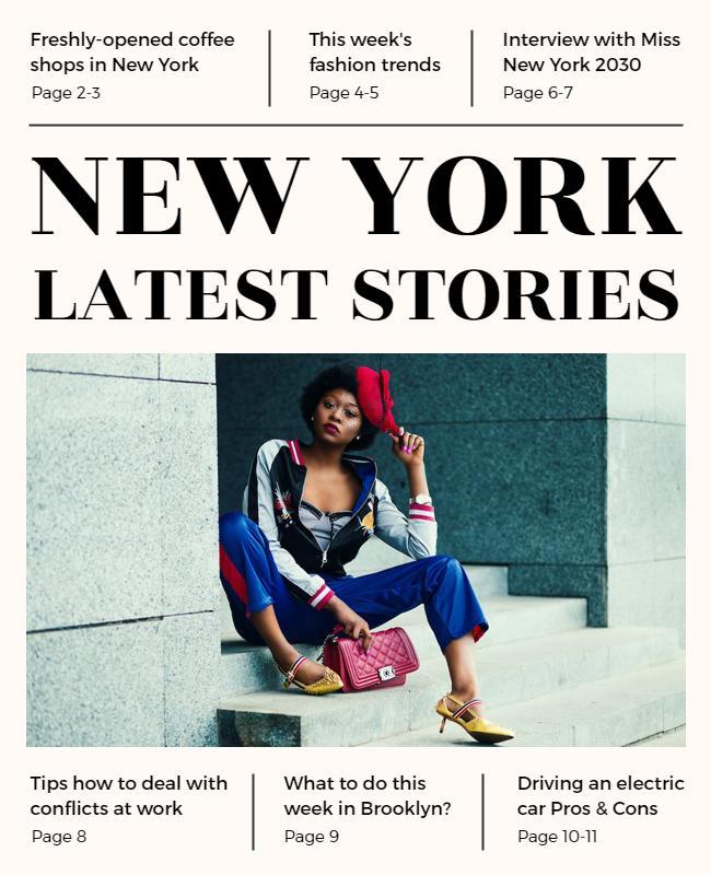 New York Fashion and Lifestyle Stories Flyer Template