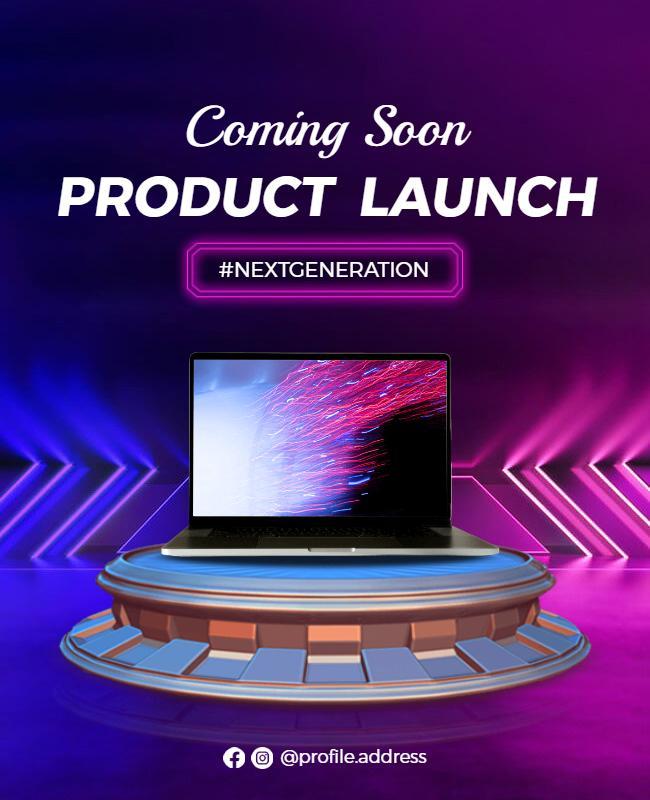 Next Generation Technology Product Launch Flyer Template