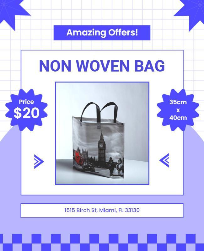 Non Woven Bag Promotional Offer Flyer Template