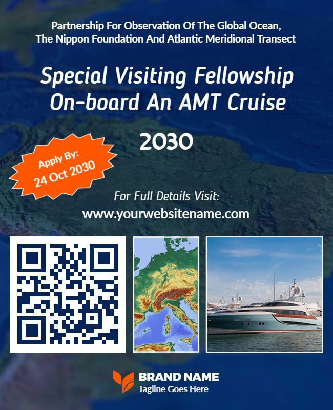 Oceanic Research Fellowship Cruise Flyer Template