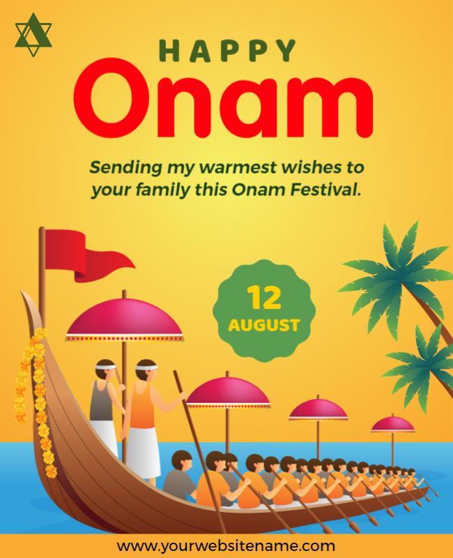 Onam Festival Celebration Flyer Template