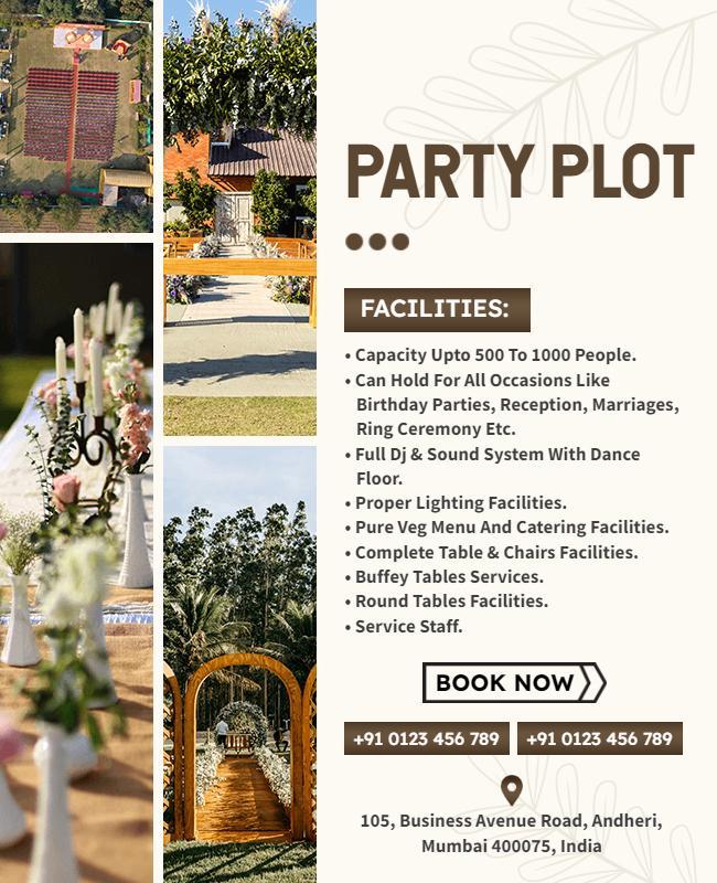 Outdoor Event Venue Facilities Flyer Template