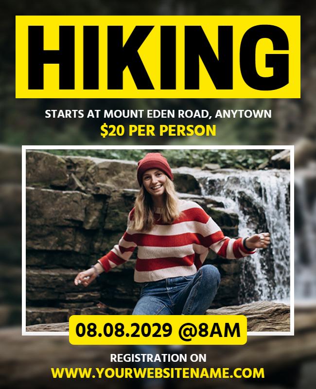 Outdoor Hiking Adventure Event Flyer Template