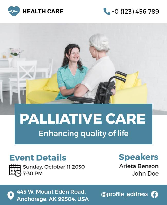 Palliative Care Awareness Event Flyer Template