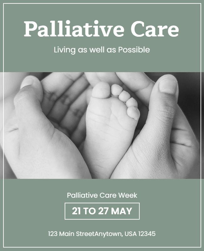 Palliative Care Awareness Week Flyer Template