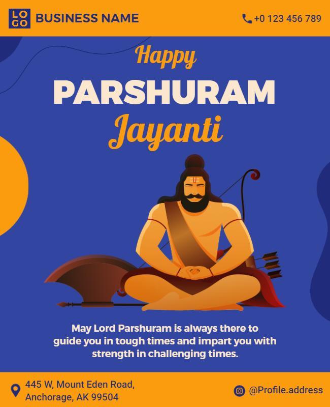 Parshuram Jayanti Celebration Event Flyer Template