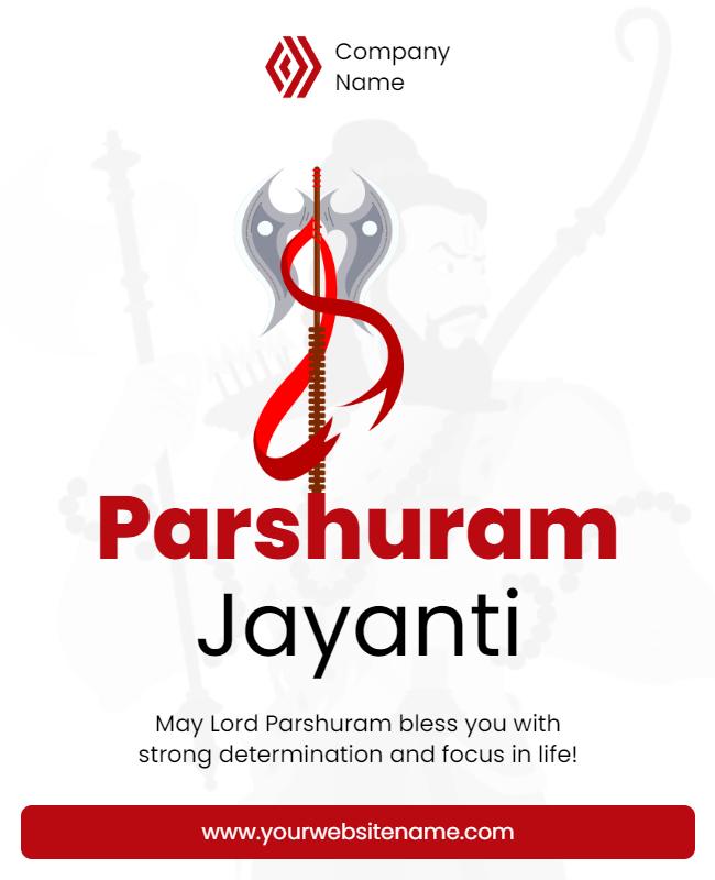 Parshuram Jayanti Celebration Event Flyer Template