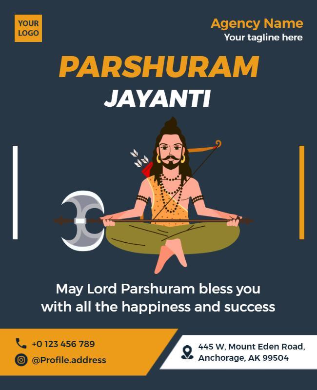 Parshuram Jayanti Celebration Event Flyer Template