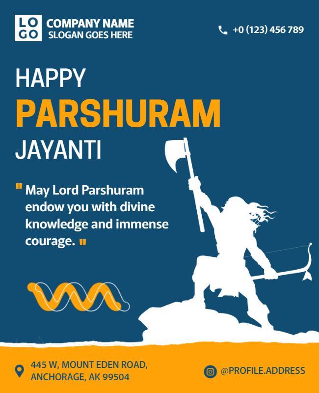 Parshuram Jayanti Celebration Event Flyer Template