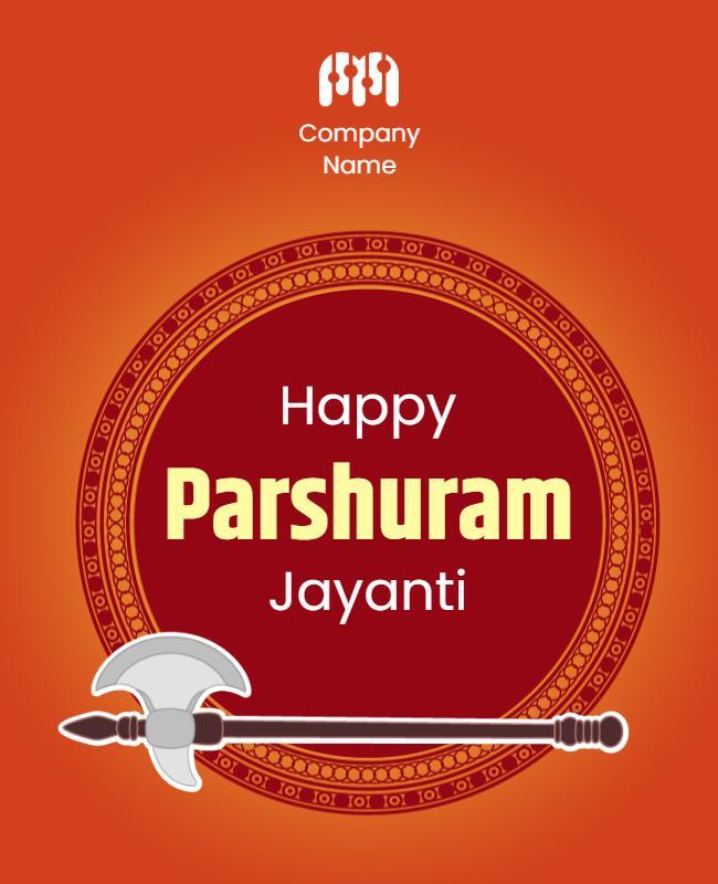 Parshuram Jayanti Celebration Event Flyer Template