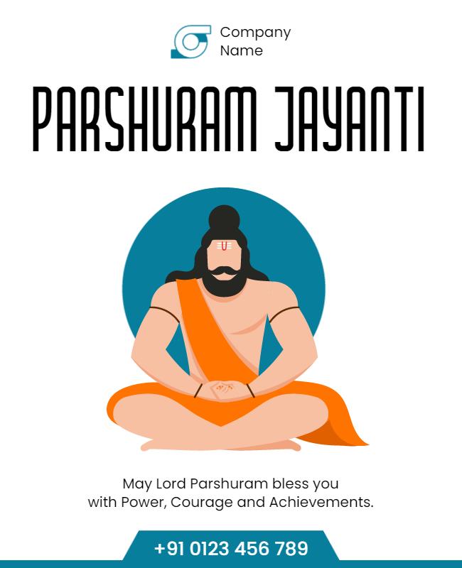 Parshuram Jayanti Celebration Event Flyer Template