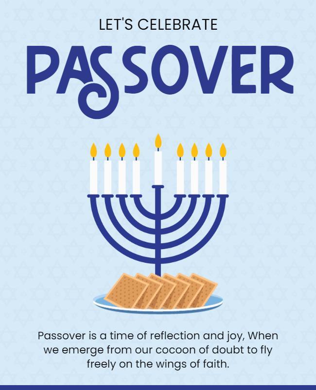 Passover Celebration Event Flyer Template