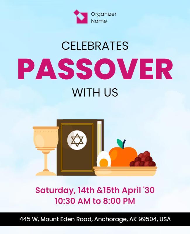 Passover Celebration Event Flyer Template