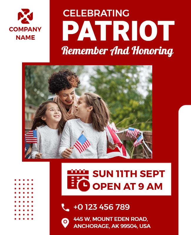 Patriotic Celebration Event Flyer Template