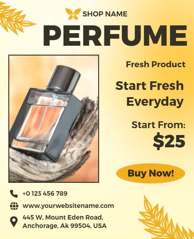 Perfume Promotional Sale Flyer Template