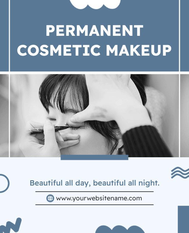 Permanent Cosmetic Makeup Service Flyer Template