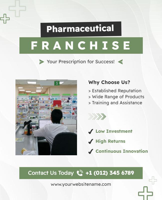 Pharmaceutical Franchise Business Opportunity Flyer Template