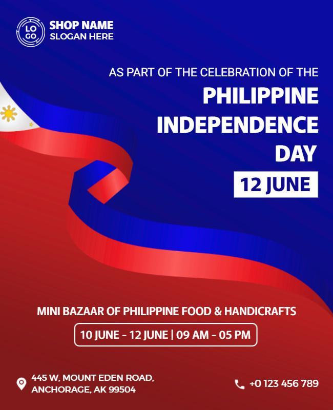 Philippine Independence Day Celebration Flyer Template