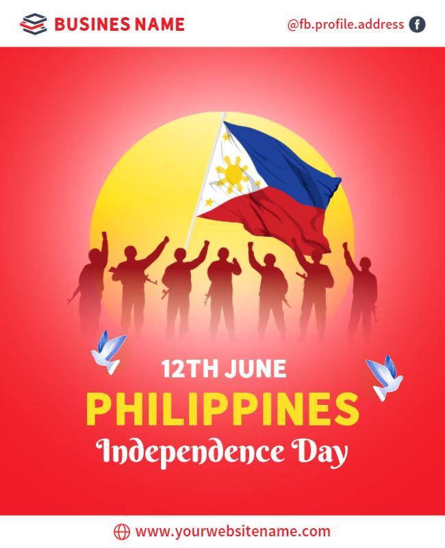 Philippines Independence Day Celebration Flyer Template