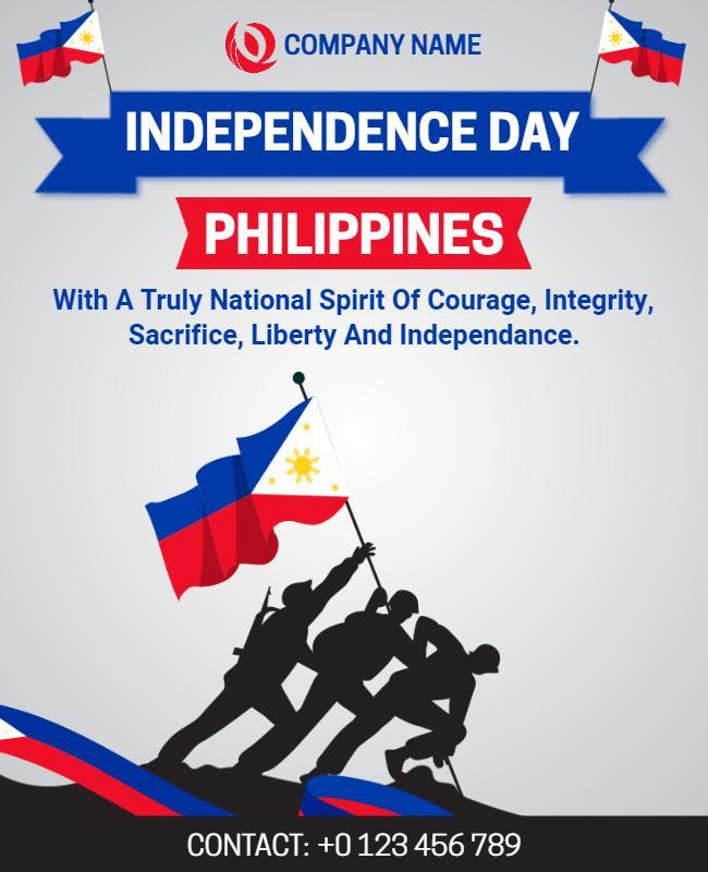 Philippines Independence Day Celebration Flyer Template