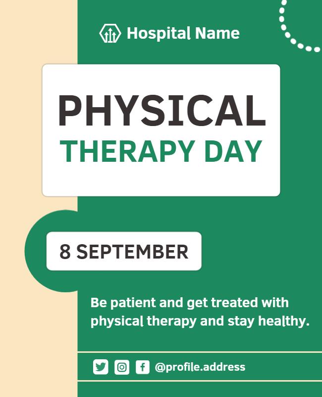 Physical Therapy Day Event Flyer Template