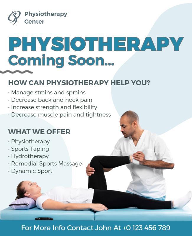 Physiotherapy Services Promotion Flyer Template