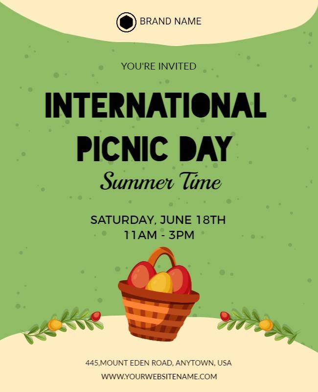 Picnic Poster Template