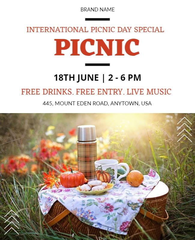 Picnic Poster Template