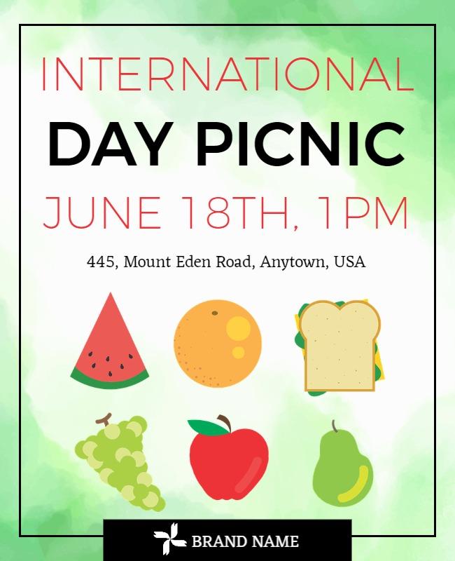 Picnic Poster Template