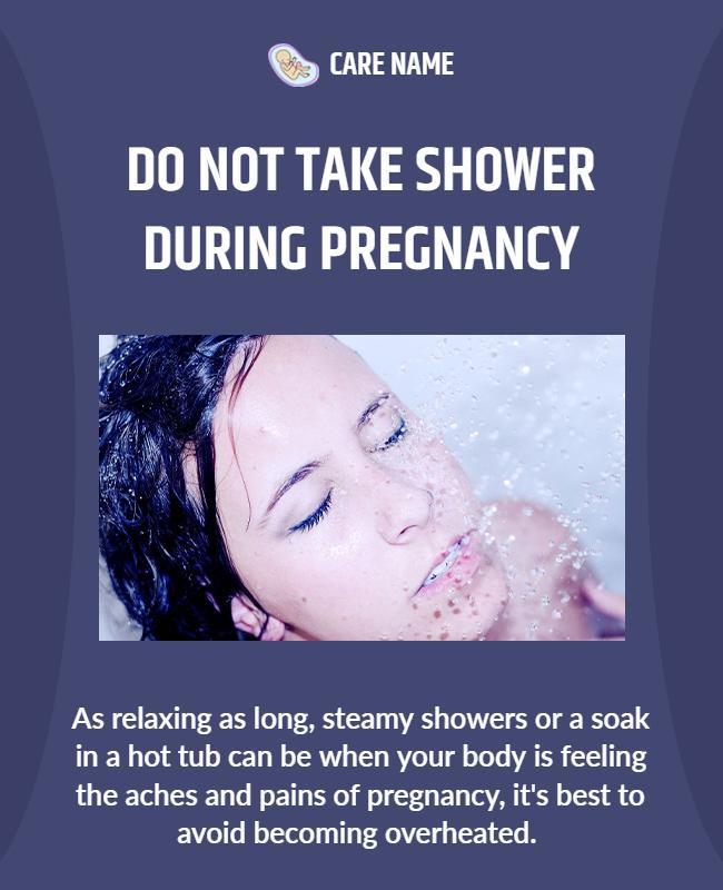 Pregnancy Health Safety Advisory Flyer Template