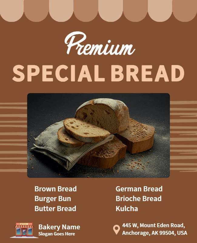 Premium Bakery Special Bread Flyer Template