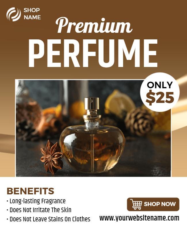 Premium Fragrance Product Promotion Flyer Template