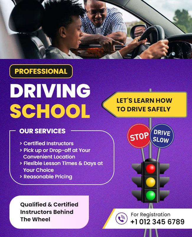 Professional Driving School Template