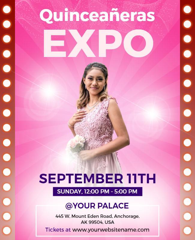 Quinceaneras Expo Event Flyer Template