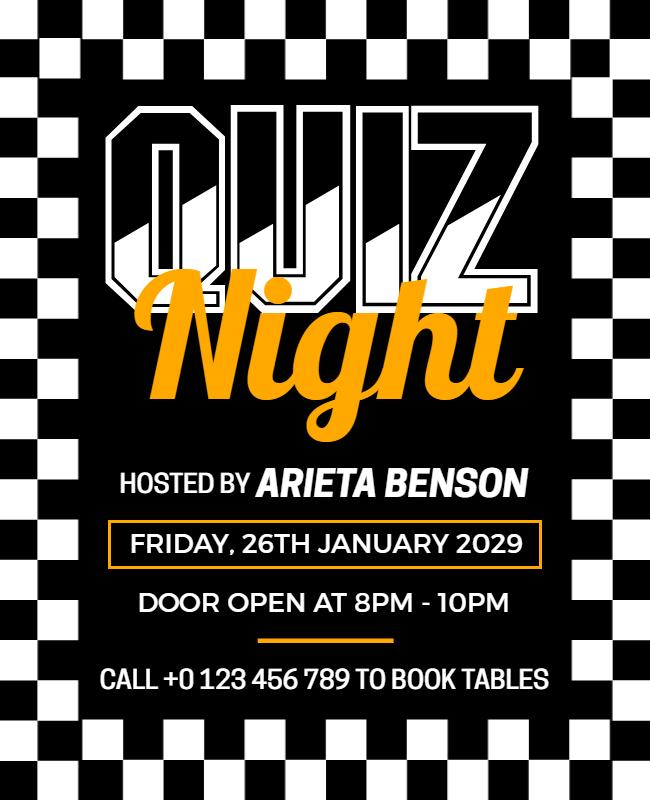 Quiz Night Flyer Template