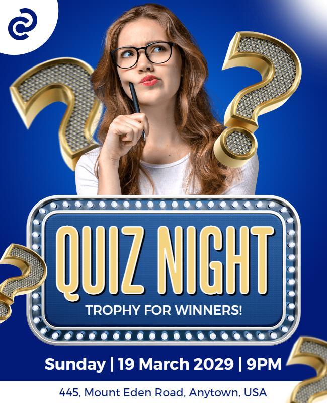 Quiz Night Flyer Template