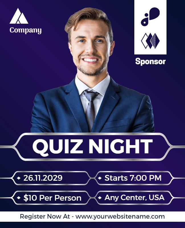 Quiz Night Flyer Template