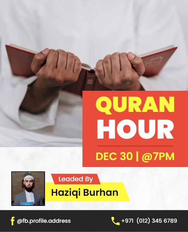 Quran Reading Event Flyer Template