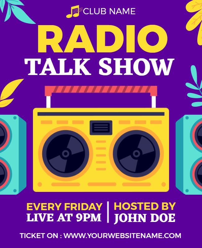 Radio Talk Show Event Flyer Template