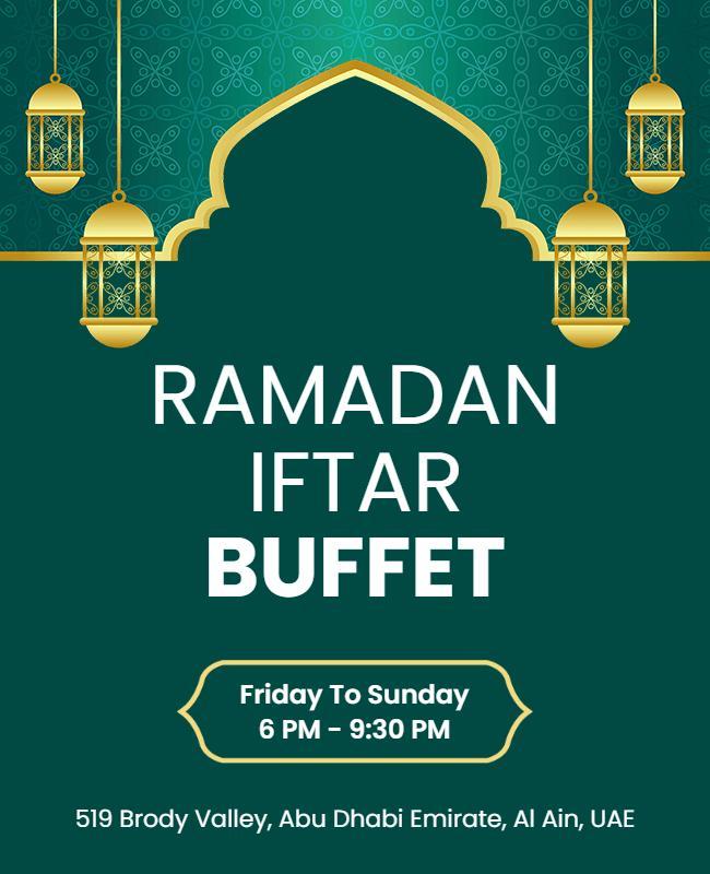 Ramadan Iftar Buffet Event Flyer Template