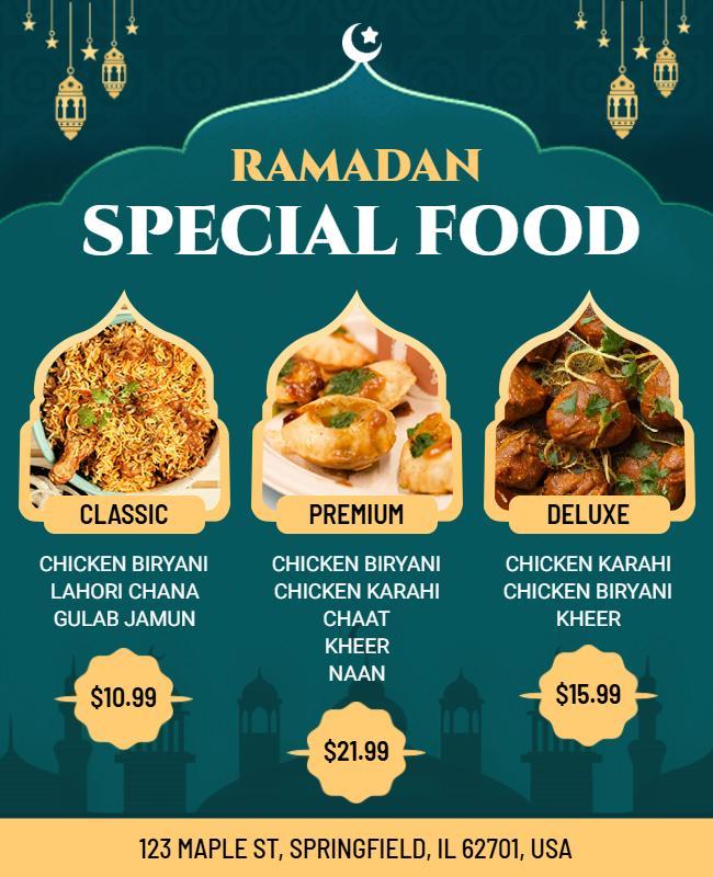 Ramadan Special Food Promotion Flyer Template