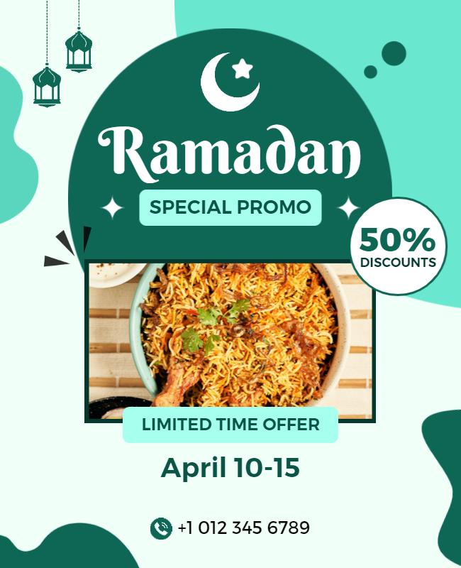 Ramadan Special Promo Food Discount Flyer Template