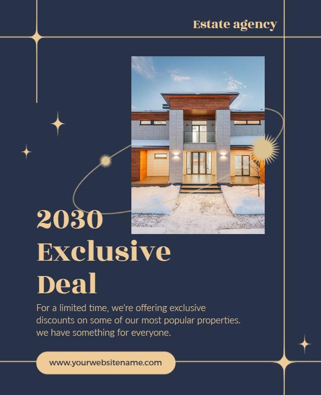 Real Estate Exclusive Property Deal Flyer Template